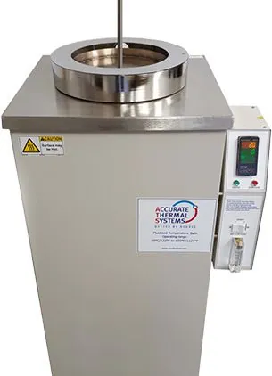 Accurate Thermal Systems fluidized bath unit used for thermal cleaning, heat treatment and high-temperature applications.